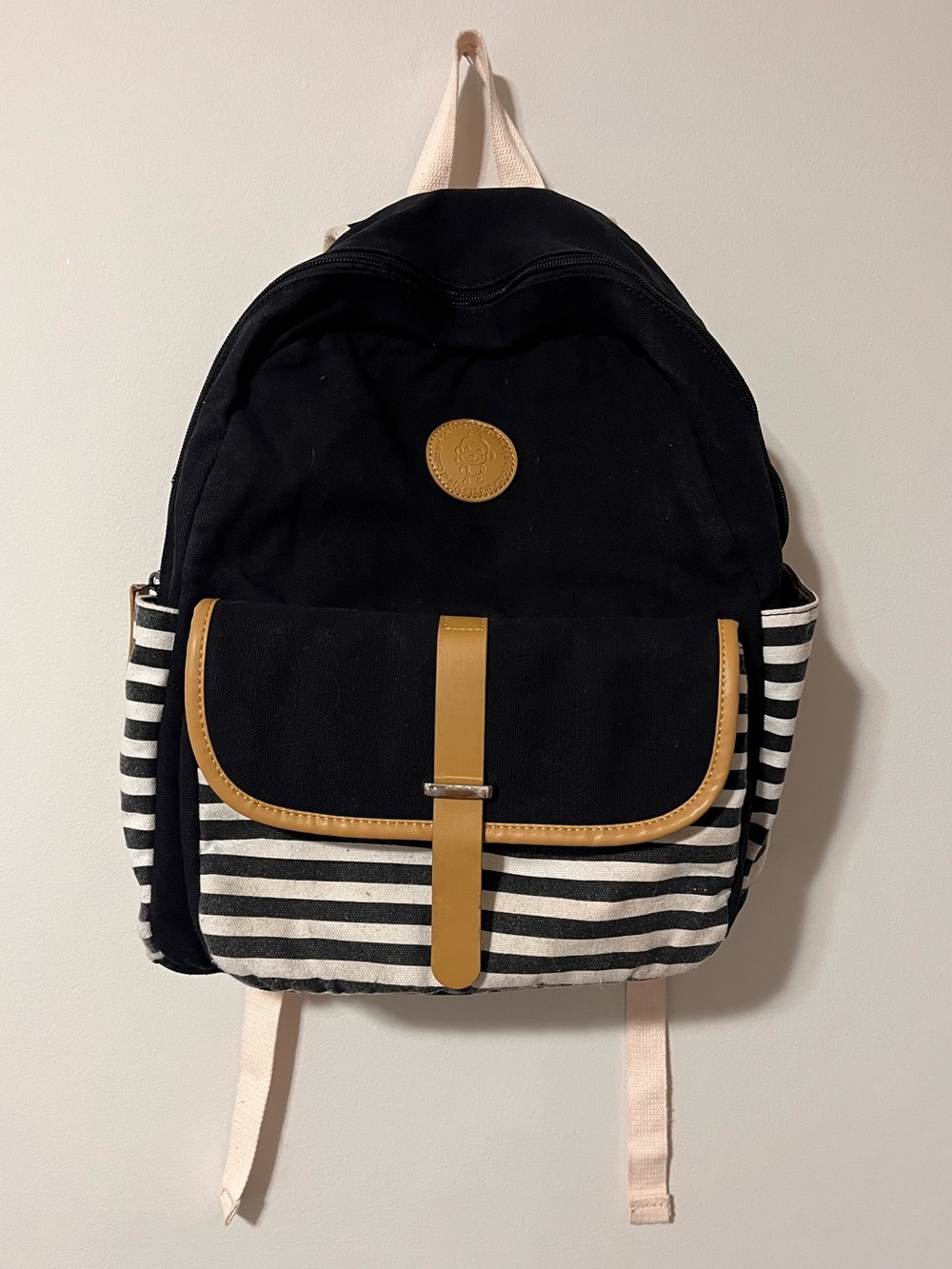 The Lydll Of Collie & Golden Retriever Canvas Backpack Travel Bag Padded USB EUC